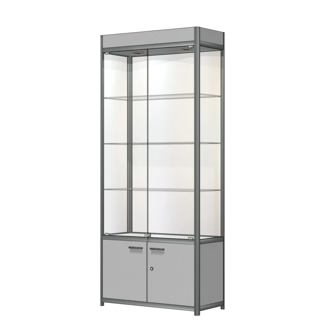 Витрина из алюминиевого профиля ВП2-900х400х2100